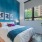 Spacious bedroom with expansive windows
