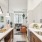 Open concept kitchen with island